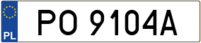 Truck License Plate